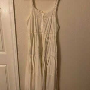 Lucky Brand - Lace Tiered Knit Maxi Dress